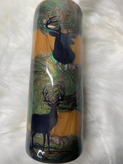 20oz Skinny Camo "Deer hunters will do anything for a buck"