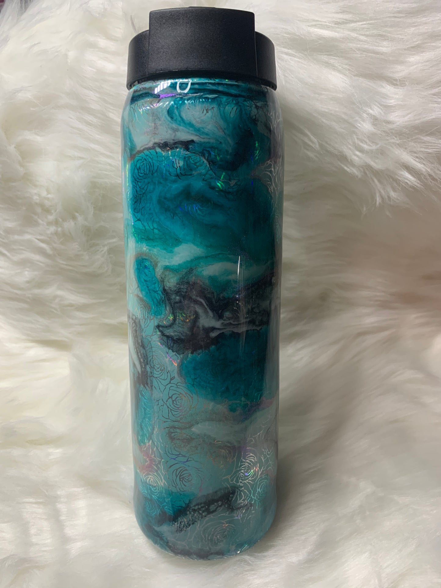 25 oz Duo Hydro Hogg Tumbler with Aqua glow.