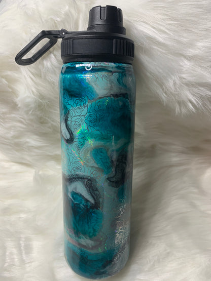 25 oz Duo Hydro Hogg Tumbler with Aqua glow.