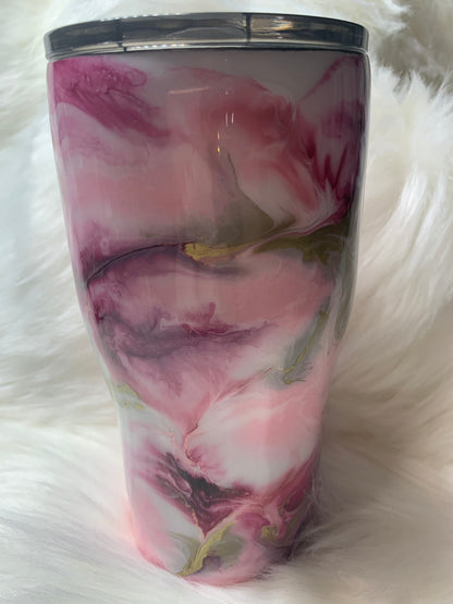 20 oz modern curve pink inspired cup with glow