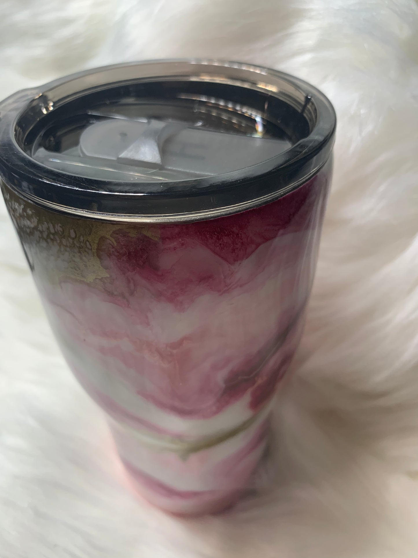 20 oz modern curve pink inspired cup with glow