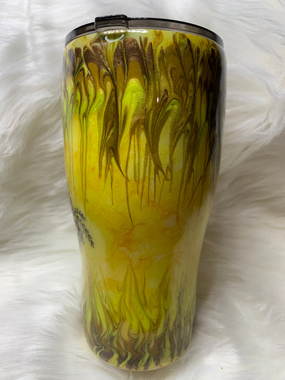 30 oz Modern Curve Sunflower Inspired