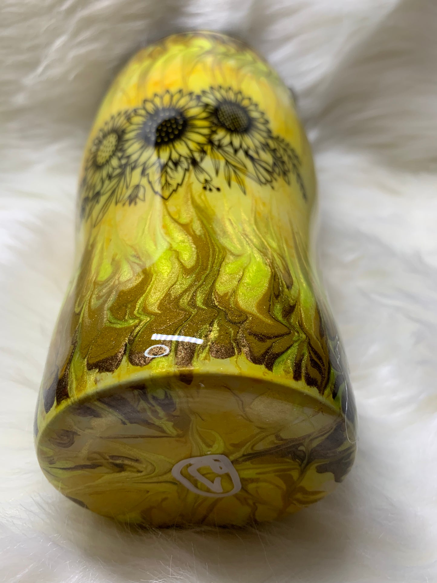 30 oz Modern Curve Sunflower Inspired