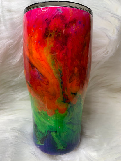 30 oz Modern Curve Neon Color Melt