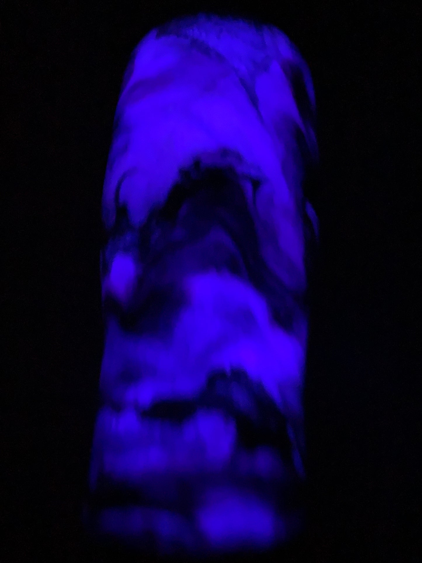 24 oz Modern Curve Tumbler in purples with purple glow