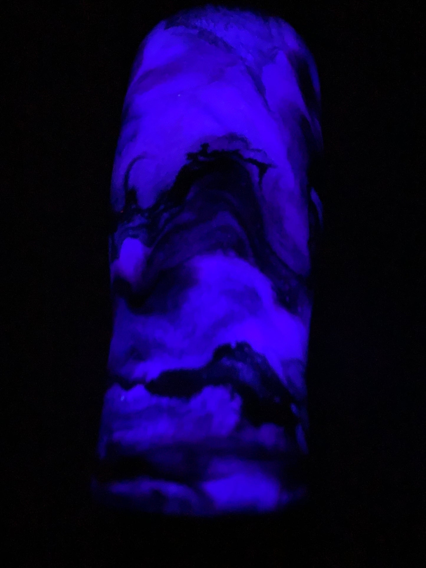 24 oz Modern Curve Tumbler in purples with purple glow